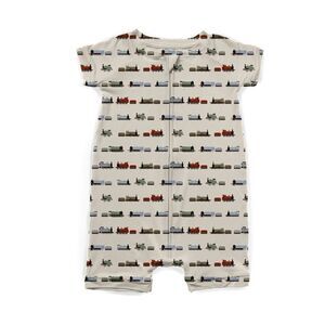 NWT Wild Woven Whistlestop Ribbed Zip Shortie Romper - Modal like Bamboo